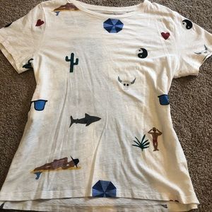 Limited addition J crew Isabel Bacon t-shirt.